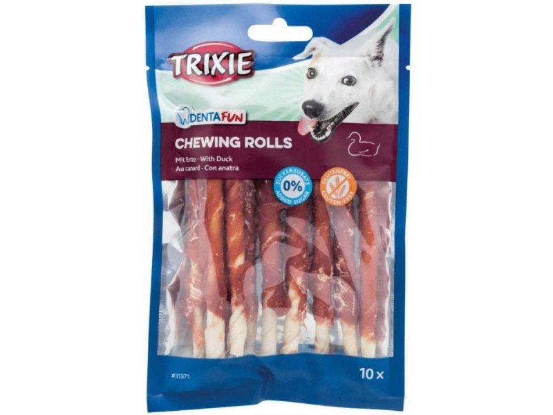 Knotted Chewing Rolls Duck 12cm 10pcs