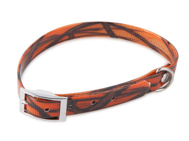 Firedog BioThane collar Basic 25mm camo orange