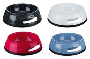 Plastskálar með gúmmíbotni